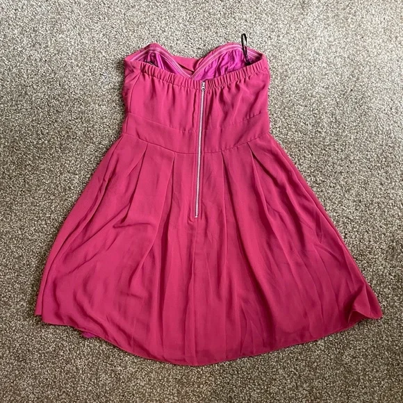 Strapless TFNC Pink Dress Size M - Picture 3 of 4